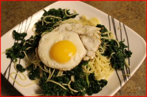 Garlic Parmesan Kale Pasta