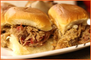 Cranberry BBQ Turkey Sliders