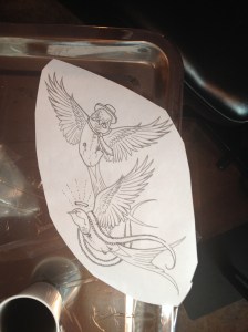 Tattoo Stencil by Robert Jarrett - 2 Ton Tattoo Gallery