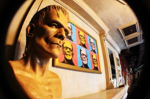 Frankenstein Monster Pop Art at the Monster Cafe