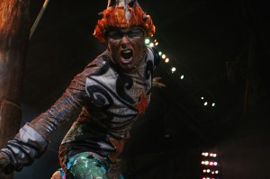 Tiger lady at the Sinbad show