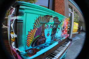 Lovely piano art in downtown Kingsport, Tennessee