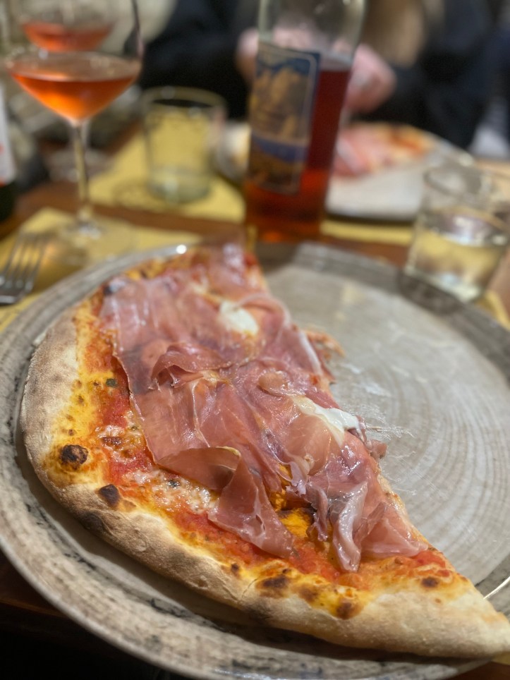 speck e mascarpone pizza from L'Inferno; Massa