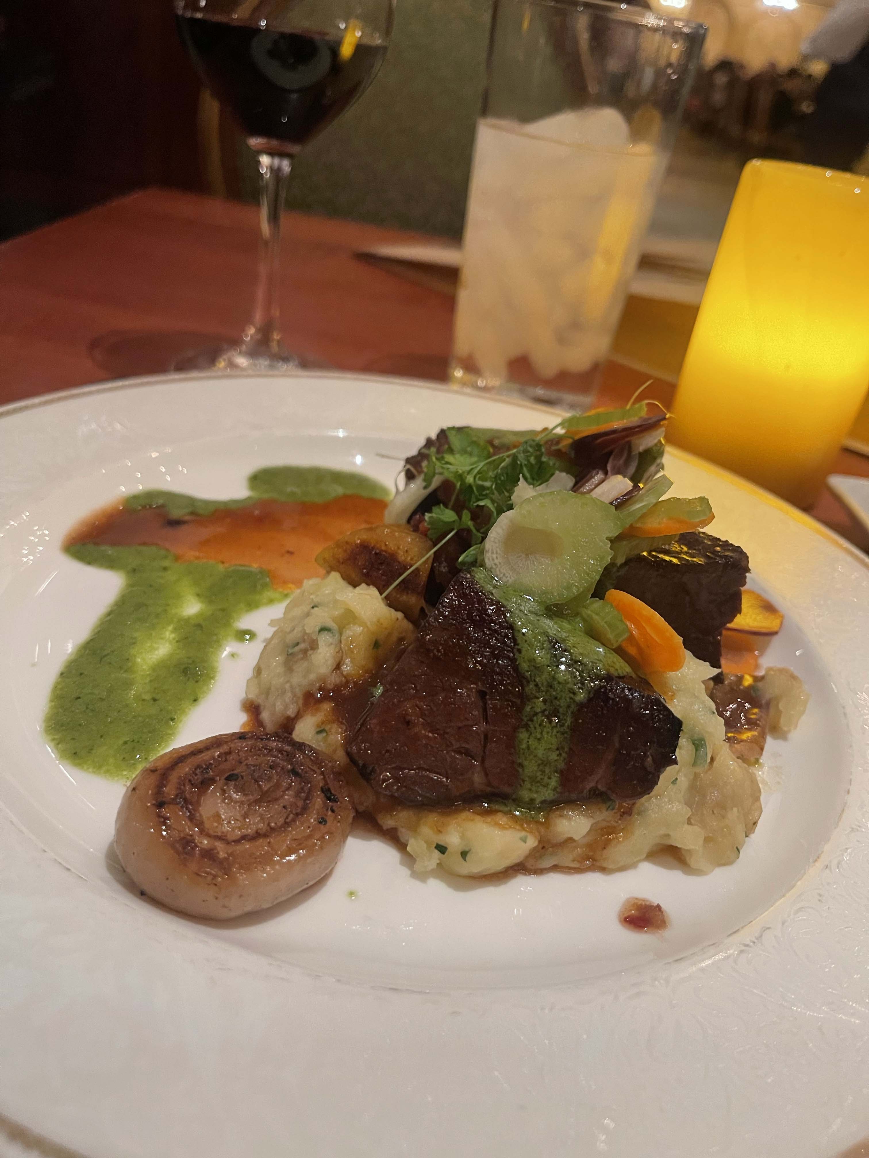 Short Ribs at Be Our Guest Restaurant in Disney's Magic Kingdom