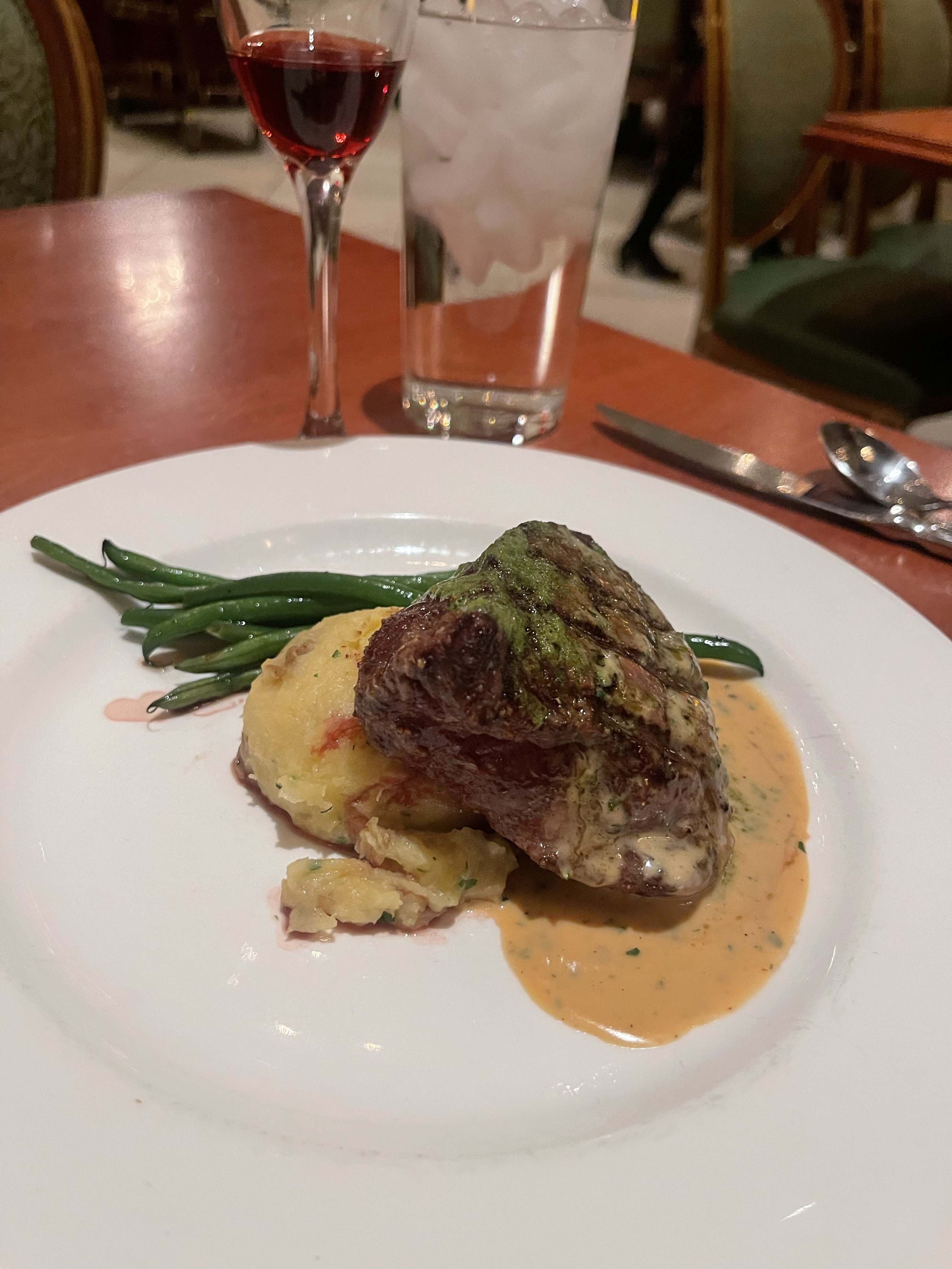 Grilled Filet at Be Our Guest Restaurant in Disney's Magic Kingdom