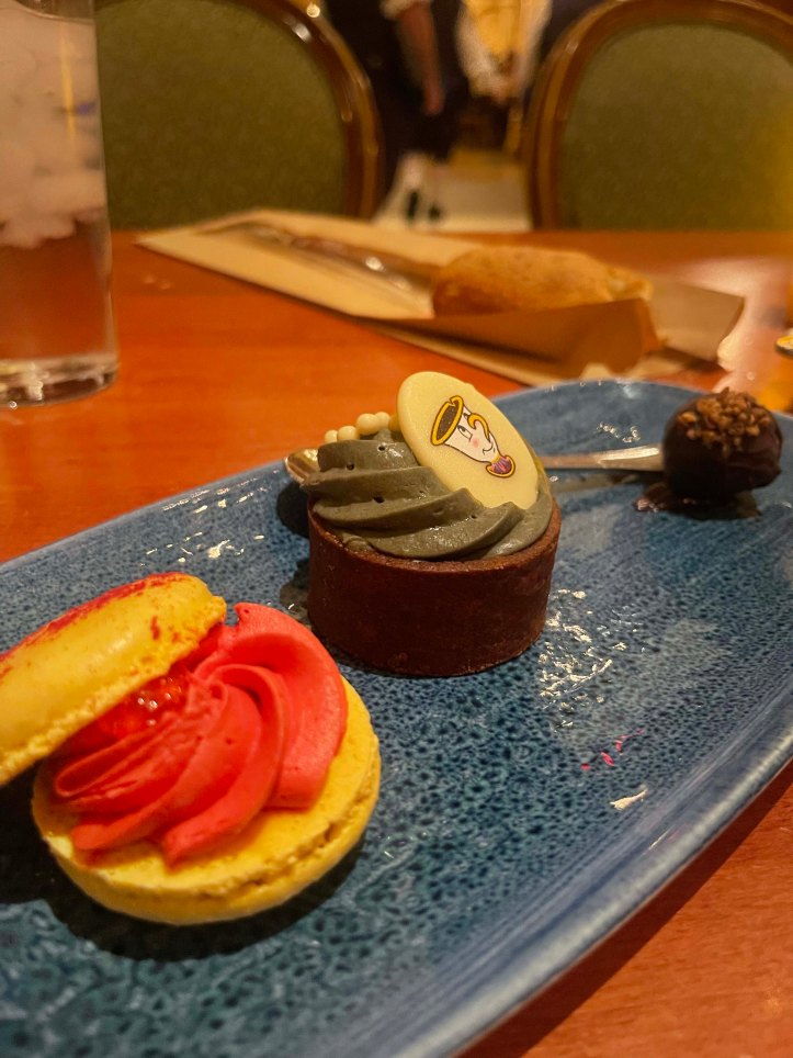 Dessert flight at Be Our Guest Restaurant in Disney's Magic Kingdom