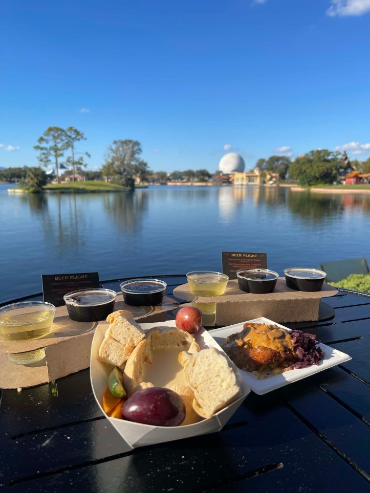 Beer flights, pork schnitzel and beer cheese fondue at Disney's Epcot