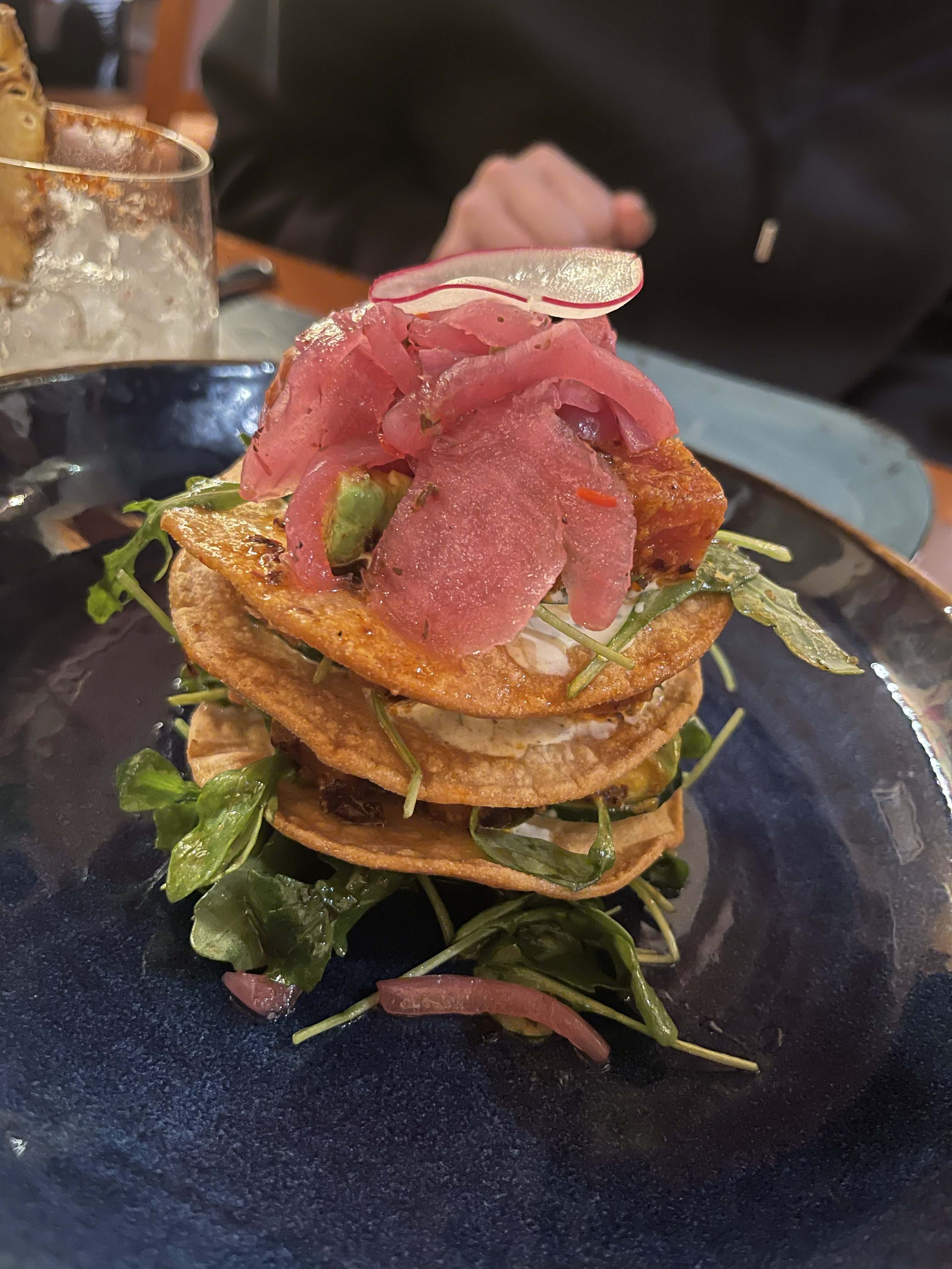 Ahi Tuna Tostadas at Maya Grill in Disney's Coronado Springs Resort