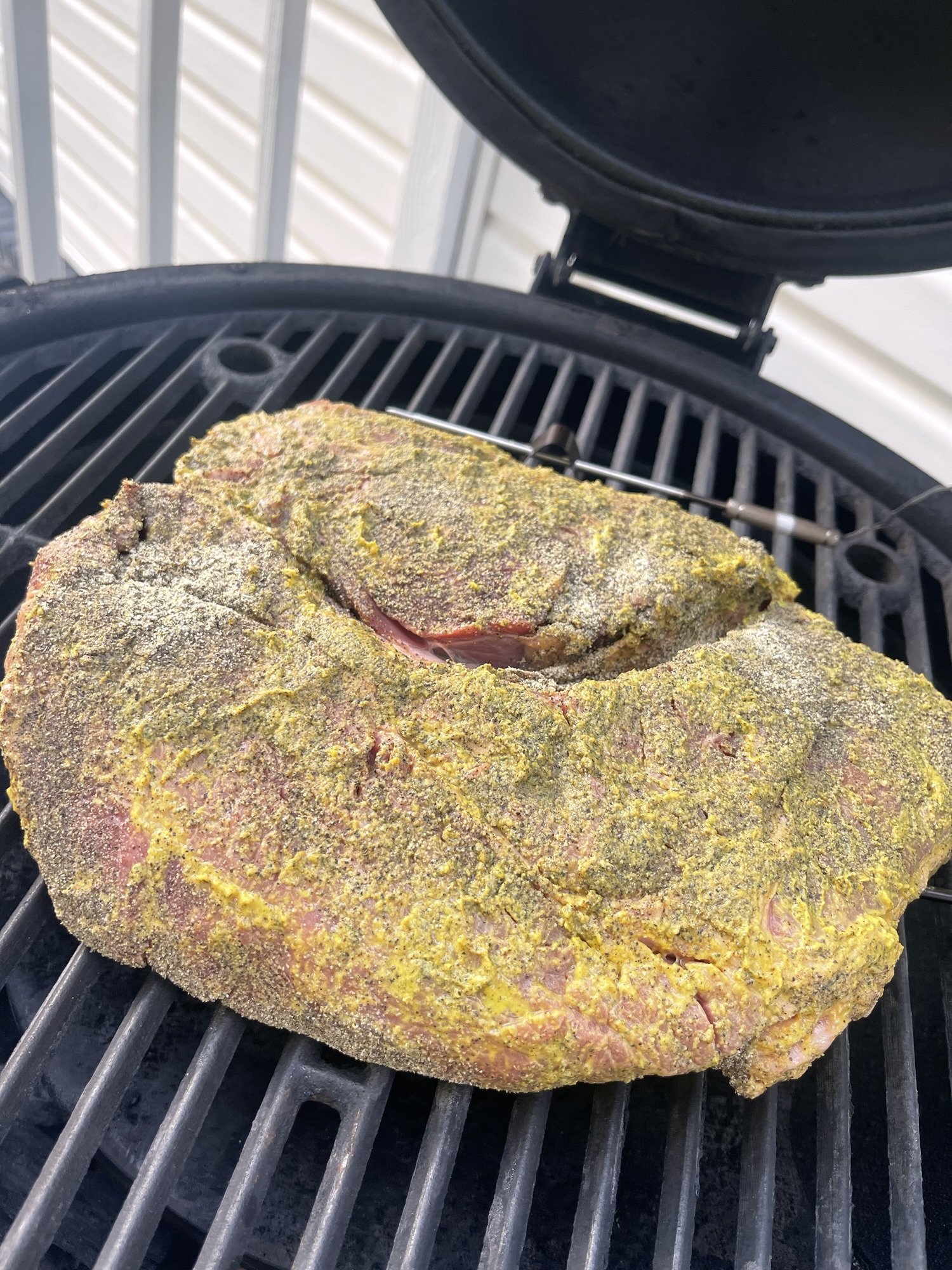 Chuck Roast, Rubbed and Ready on the Grill