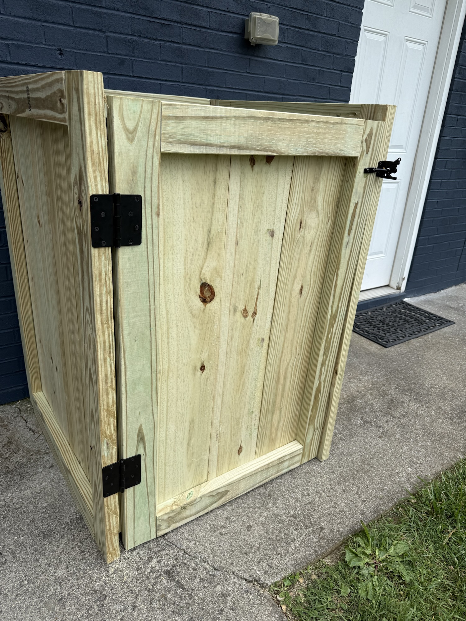 Completed trash can screen.